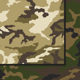 Military Camo Luncheon Napkins (16pk)