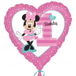 Minnie Mouse 1st Birthday Standard Foil Balloons