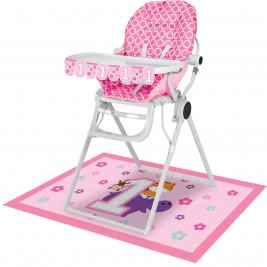 One is Fun Girl High Chair Kit