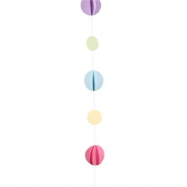 Pastel Colours Circle Tissue Balloon Tail