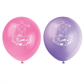 Pink Ballerina Balloons 12" (8pk)