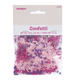 Pink Christening Confetti 0.5oz