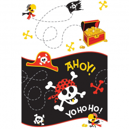 Pirate Fun Plastic Tablecover 54" x 84"