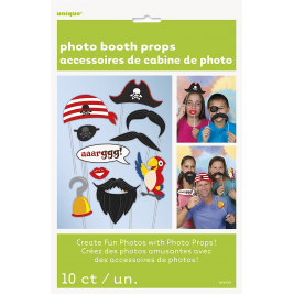 Pirate Photo Booth Props (10pk)