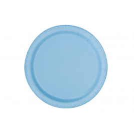 Powder Blue Round Plates 7" (20pk)