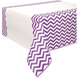 Pretty Purple Plastic Tablecover 54" x 108"