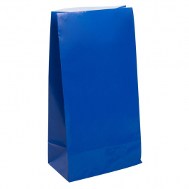 Royal Blue Paper Party Bags (12pk)
