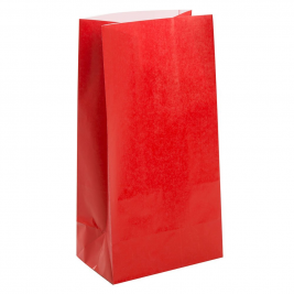 Ruby Red Paper Party Bags (12pk)