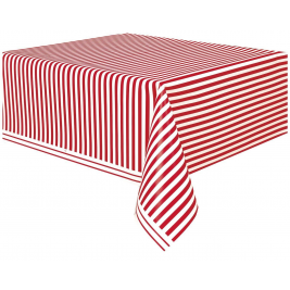Ruby Red Plastic Tablecover
