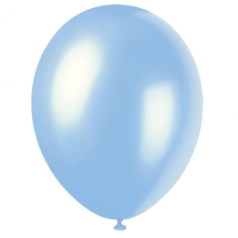 Sky Blue 12" Premium Pearlised Balloons (50pk)