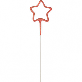 Star Shaped Rose Gold Sparkler 7"