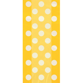 Sunflower Yellow Dots Cello Bag (20pk)