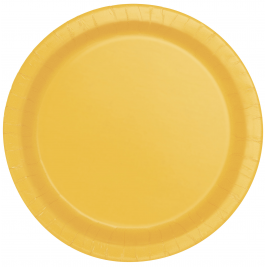 Sunflower Yellow Round Plates 7" (20pk)