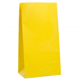 Sunny Yellow Paper Party Bags (12pk)