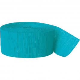 Teal Crepe Streamers 81ft