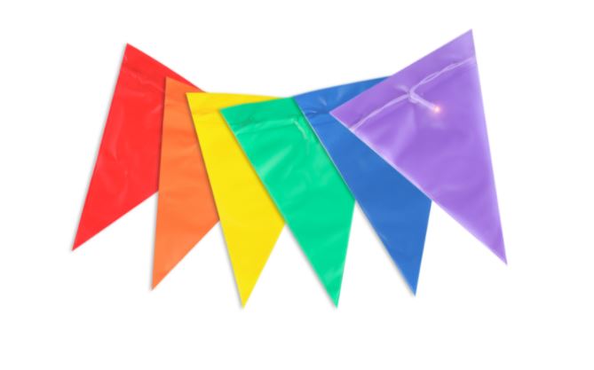 3M With 6 Pennants Light Up Rainbow Pride Bunting