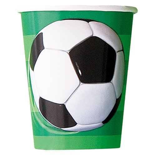 3D Soccer Cups 9oz (8pk)