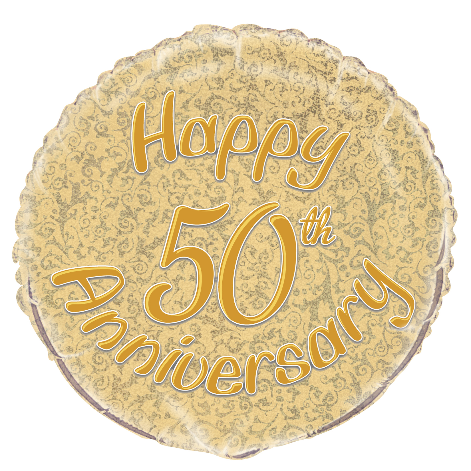 50th Anniversary 18" Foil Balloon