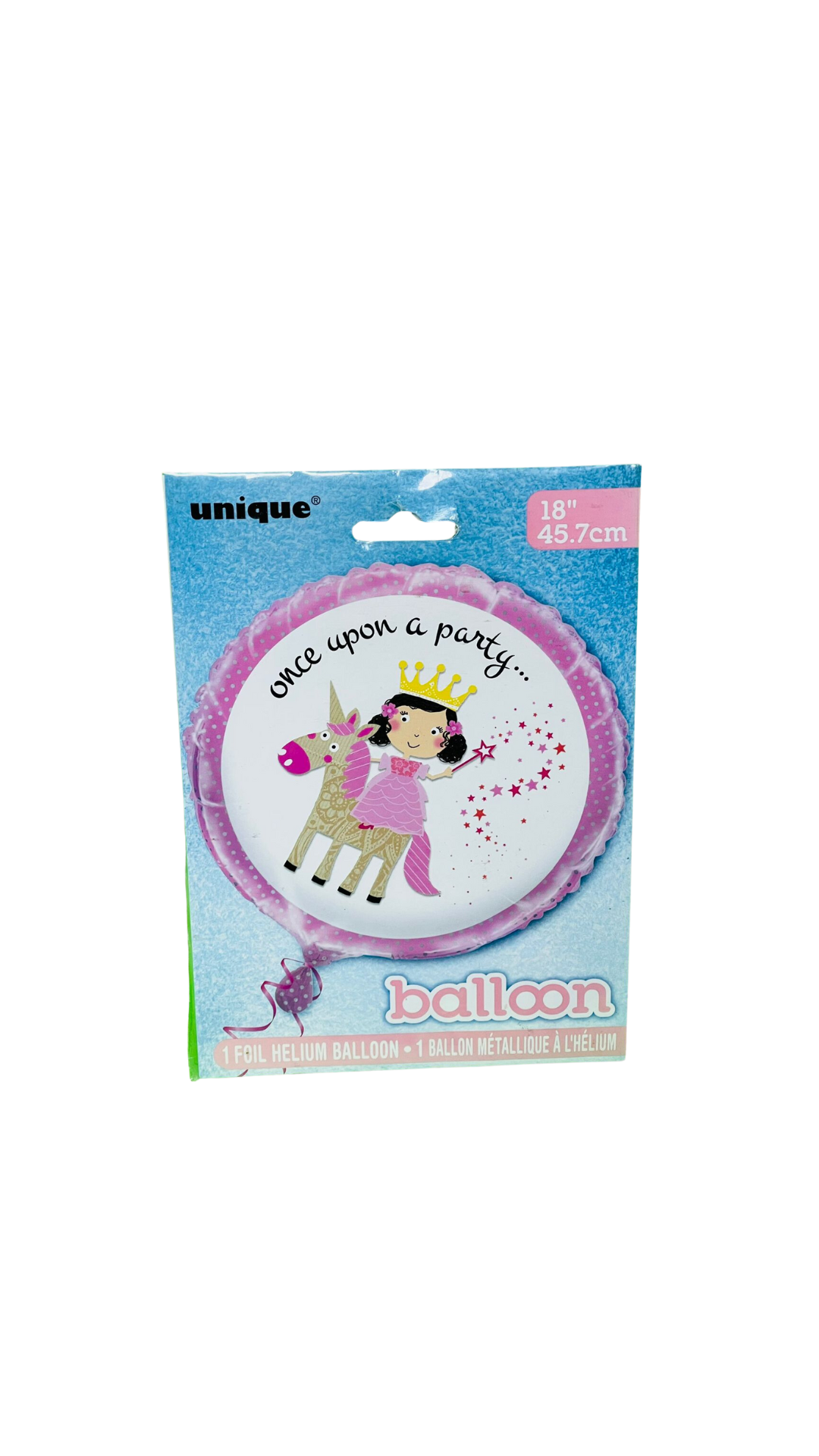 18" Foil Princess & Unicorn Party Balloon