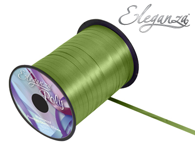 Eleganza Pistachio Green Poly Curling Ribbon - 5mm x500yds