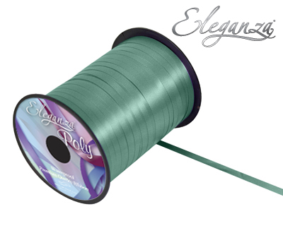 Eleganza Green Poly Curling Ribbon - 5mm x500yds