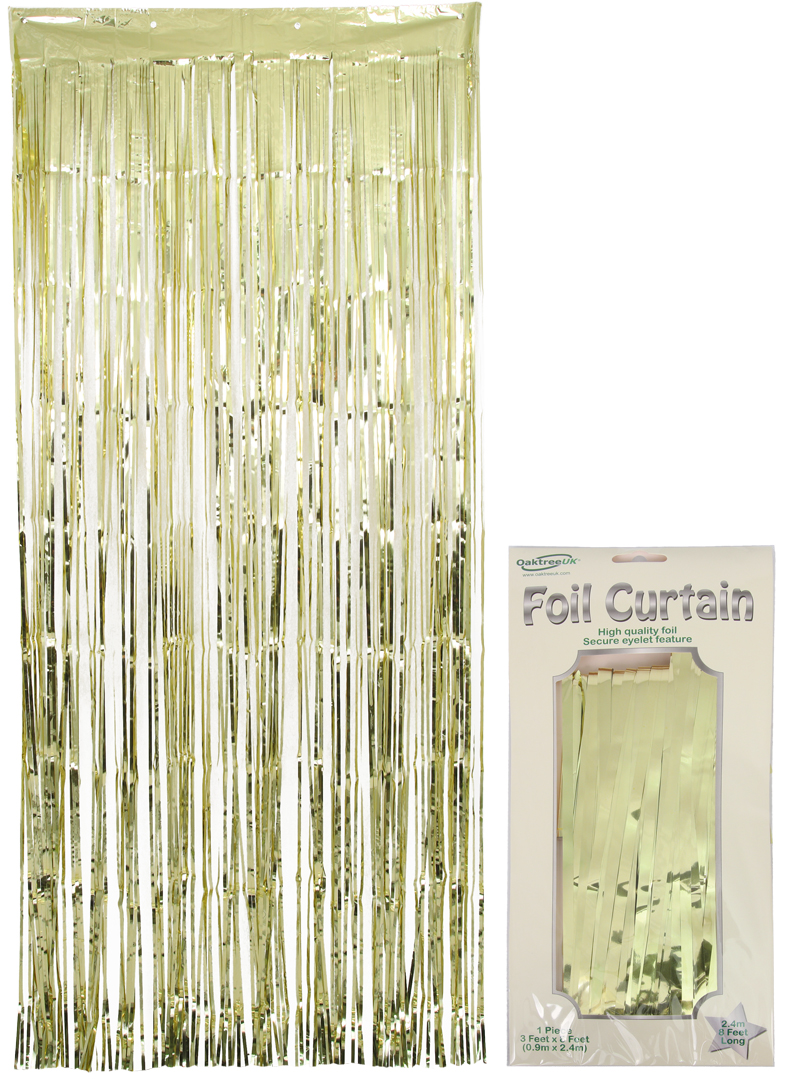 Metallic Gold Foil Door Curtain 0.90m x 2.40m