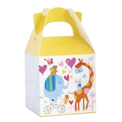 Baby Shower Zoo Favor Boxes Pack of 8