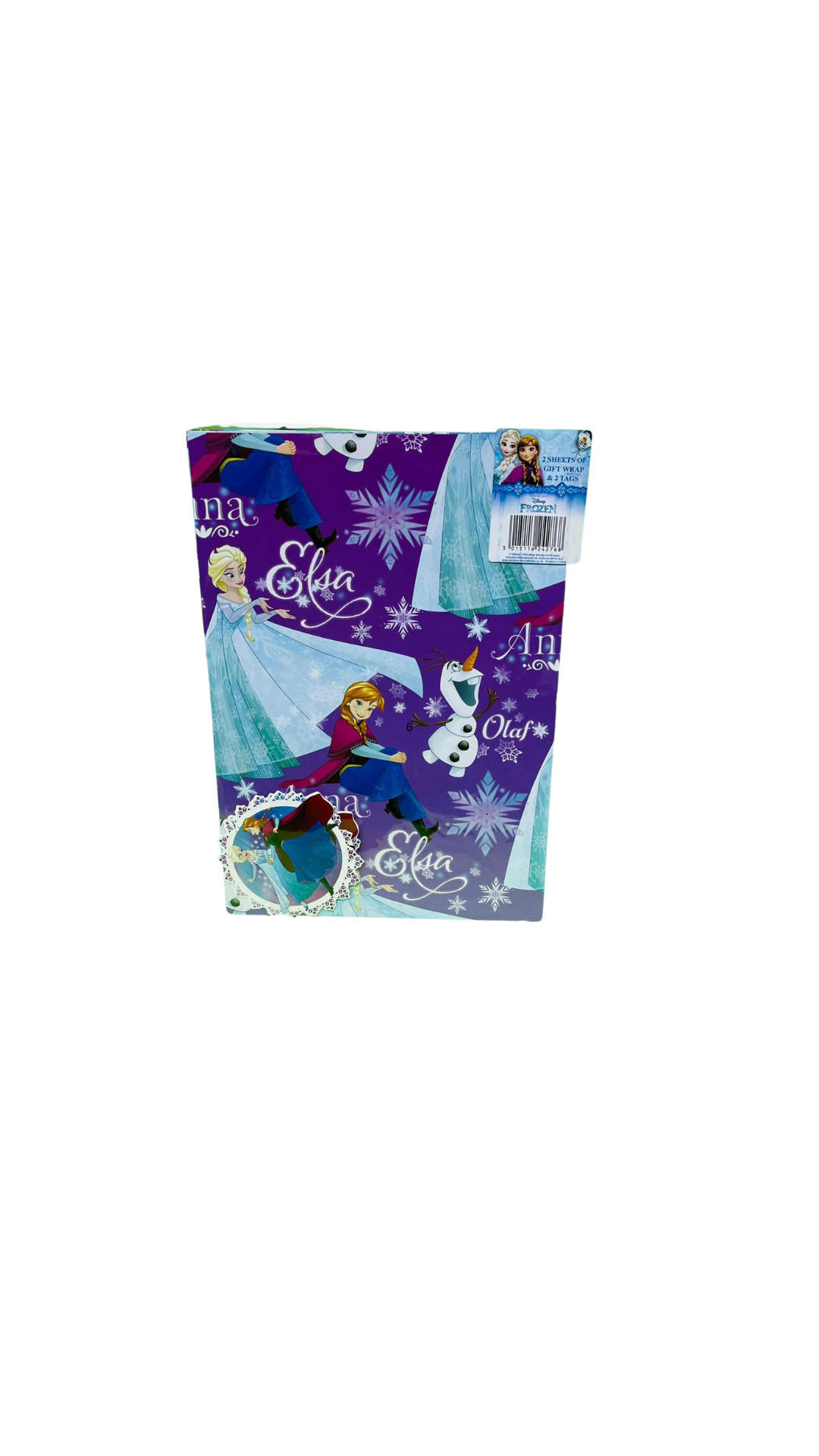 Disney Frozen Wrapping Paper for Birthday, Girls - 2 Sheets and 2 Tags