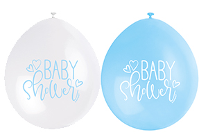 9" BABY SHOWER BLUE COLOR ASSORTED  BALLOONS