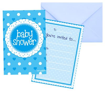 Baby Shower Blue Invites