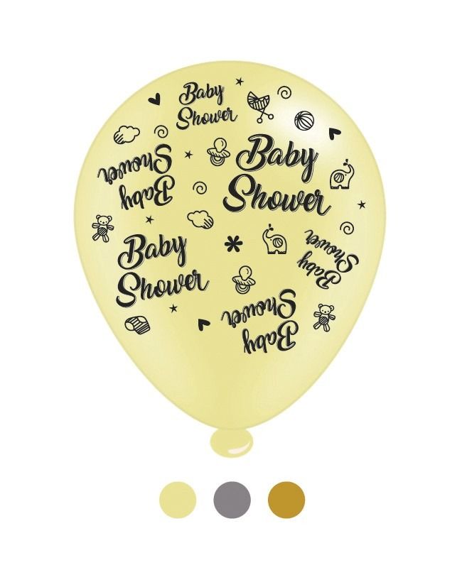 Baby Shower Latex Balloons pk of 8