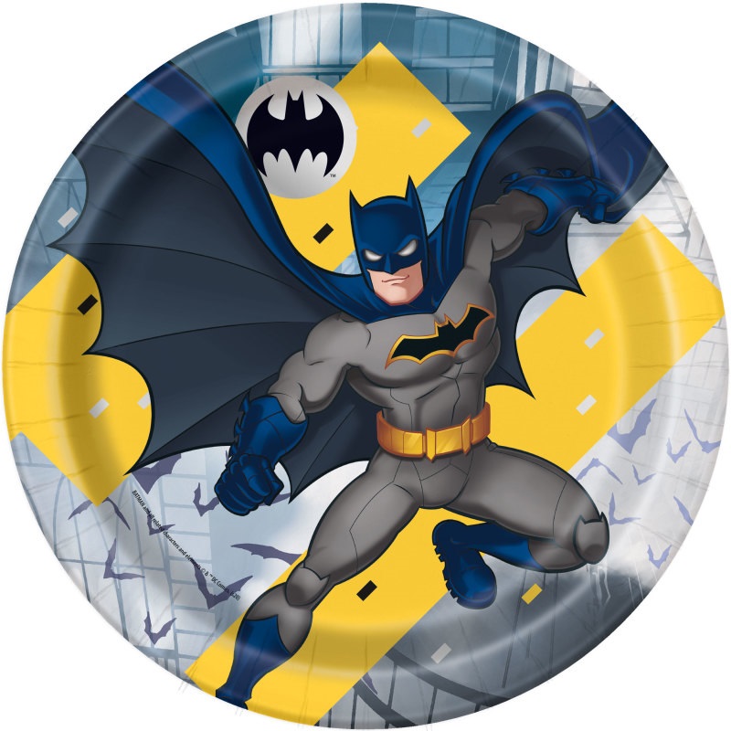 Batman Round 9" Dinner Plates 8ct