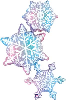 Betallic 50inch Shape Snowflake Trio (J) Packaged