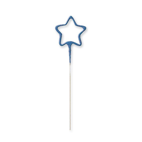 Blue Glitz Star Shaped Sparkler