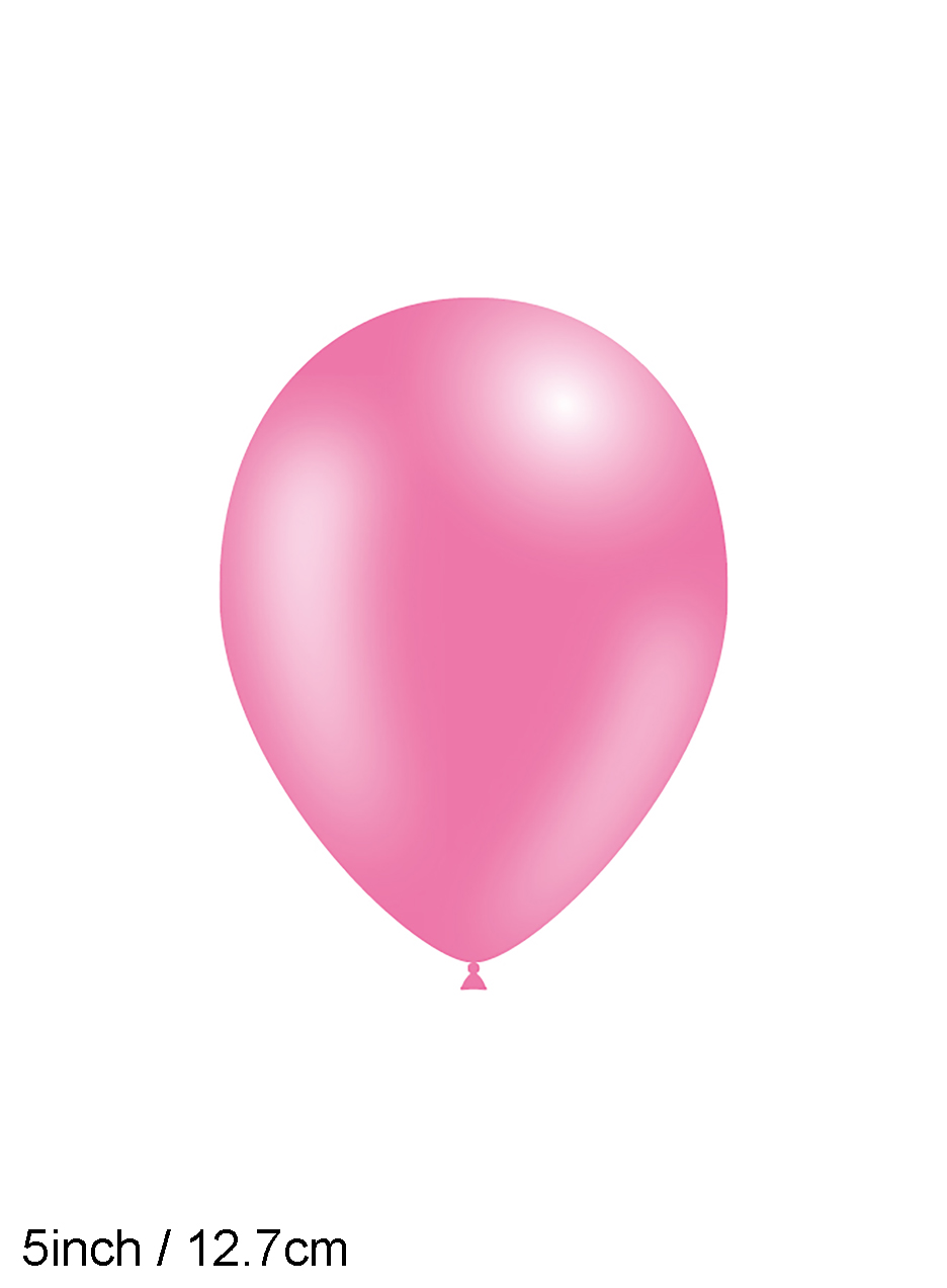 Bubble Gum Pink Fashion Solid No.33 x100Pcs 5"