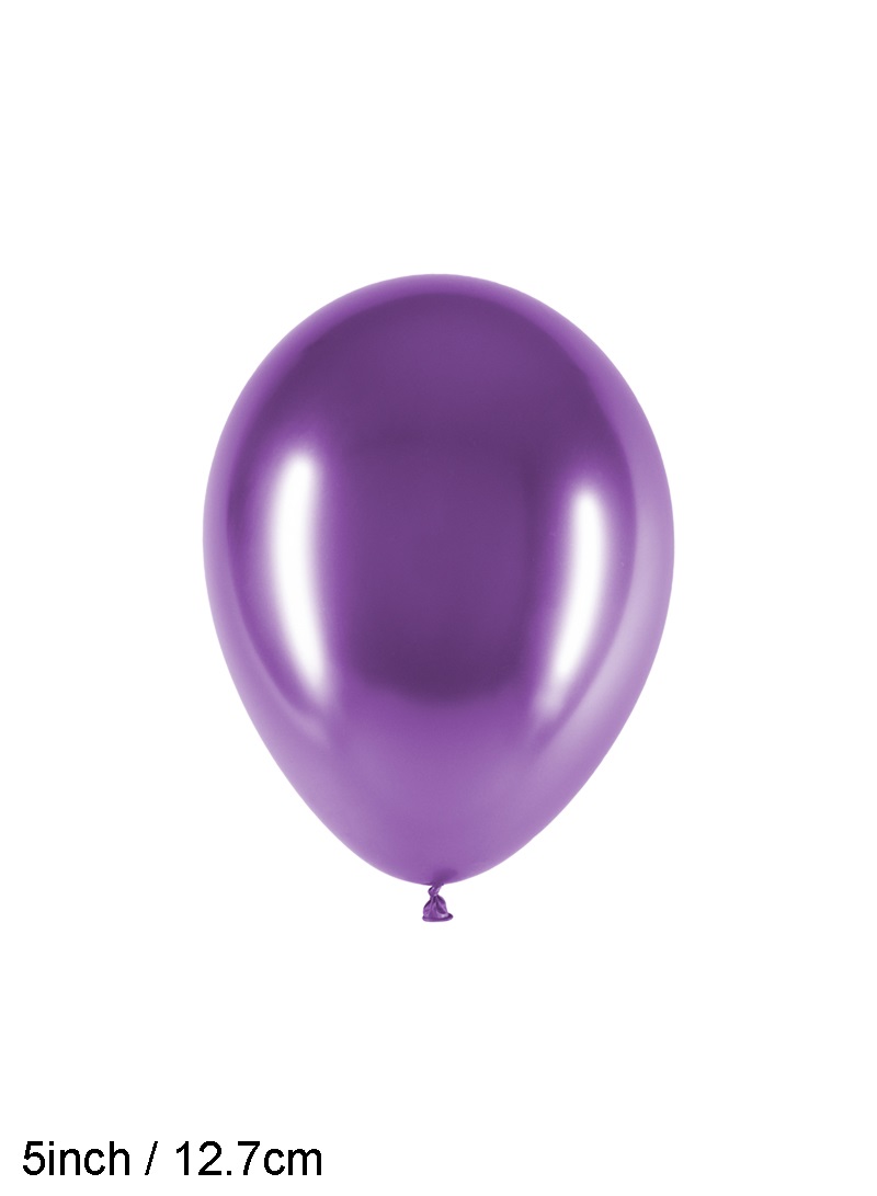 Chromium Purple 5 Inch Latex Balloons x 50 pcs