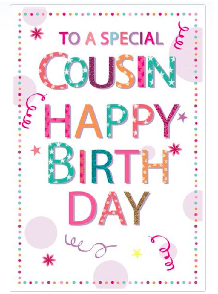 Cousin Cards (Sold in 6s)
