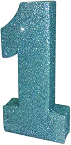 Creative Party Number Glitter Table Decoration (1) (Blue)