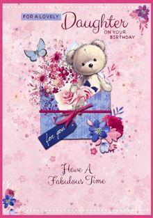 For A Lovely Daughter - Happy Birthday Card