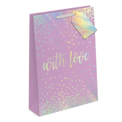 Gift Bag - Pastel Lazer Foil - Large