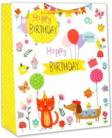 Happy Birthday Medium Gift Bag