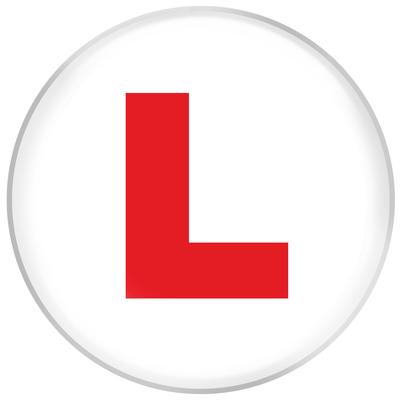 L Plate Jumbo Badge 6"