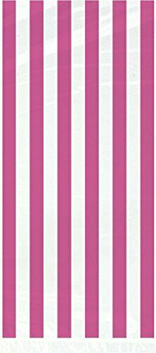 Lovely Pink Stripes Cellophane Bags  20ct