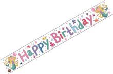 Mermaid Birthday Happy Birthday Wall Banner