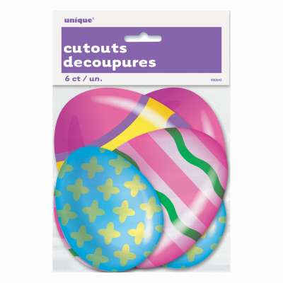Mini Bright Easter Cut Outs 6ct - Assorted
