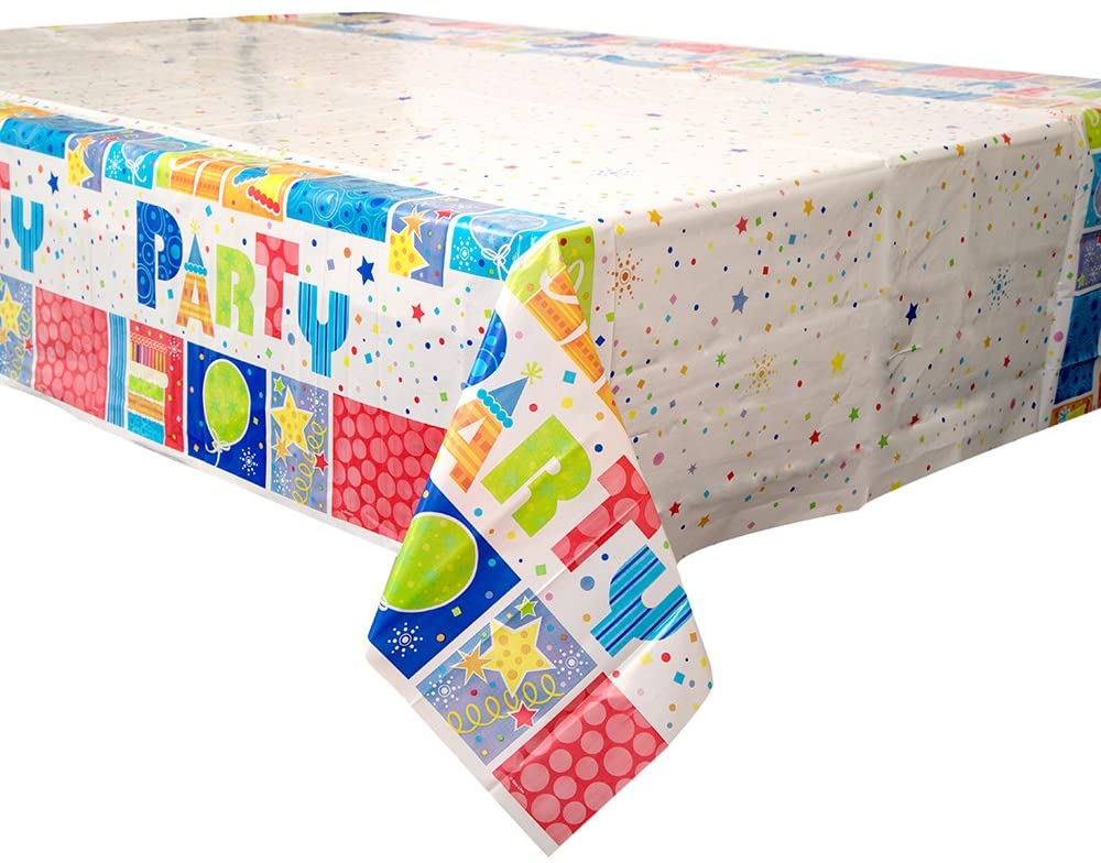 Party Style Plastic Table Cover 84" x 54"