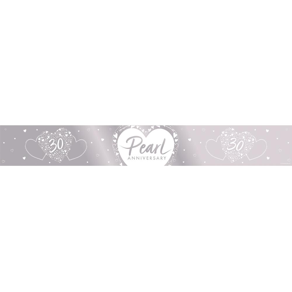 Pearl Anniversary Foil Banner