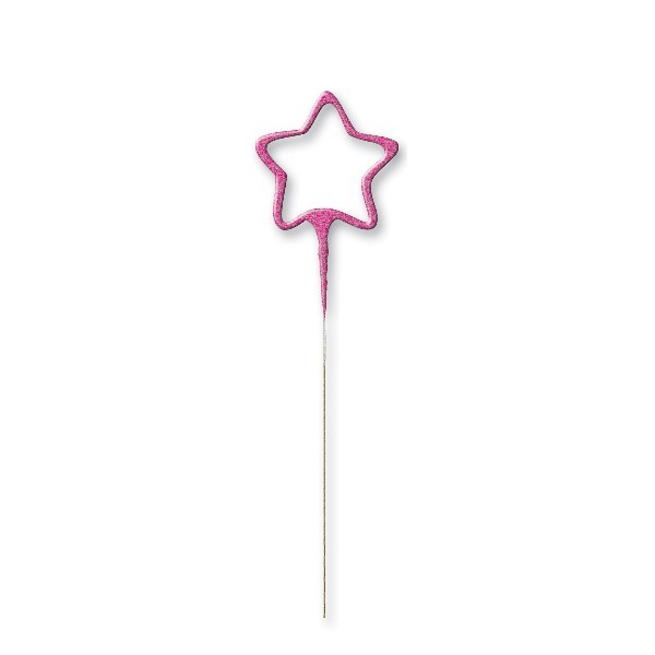 Pink Glitz Star Shaped Sparkler