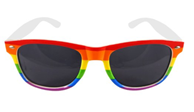 RAINBOW PRIDE DARK LENS GLASSES