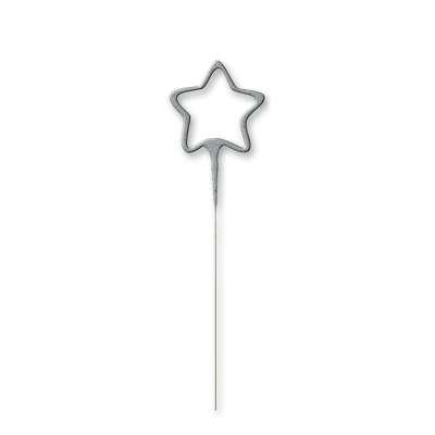 Silver Glitz Star Shaped Sparkler